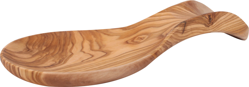 Repose-cuillère en bois de bois dolivier / louche / service fait à